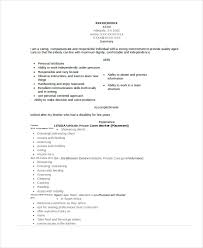 Caregiver Resume Example 7 Free Word Pdf Documents Download