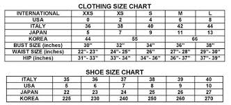 Shopping Info At Nottevera Italian Size Chart Conversion