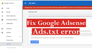 fix adsense ads txt file error on wordpress