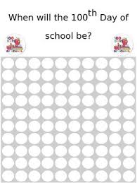 100th Day Countdown Chart Worksheets Teaching Resources Tpt