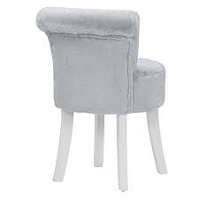 plush fluffy dressing table stool