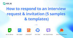 an interview request invitation