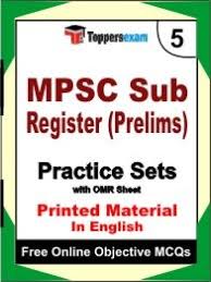 mpsc sub register prelims exam practice