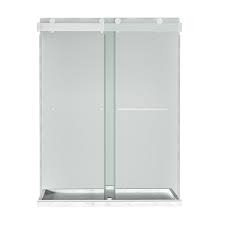 Brushed Nickel Shower Door Clear Glass