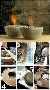 You make it yourself from concrete and a bowl for a form and then add decorations while the concrete is a concrete or ceramic planter is perfect for creating your own tabletop fire bowl. Billig Und Einfach Rock Bowl Fire Pit Outdoordiycheap Billig Einfach Outdoordiycheap Billig Bowl Einf Diy Fire Pit Concrete Diy Concrete Diy Projects