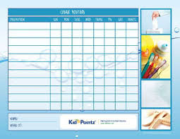 Kids Chart For Routines Kid Pointz