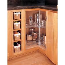 kidney shelf cabinet lazy susan chrome
