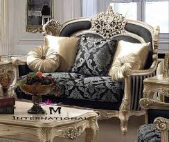 a m international wooden royal sofa set