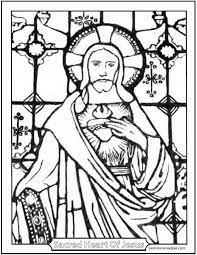 Sacred Heart Of Coloring Page