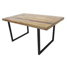 Solid Mango Wood Metal Dining Tables