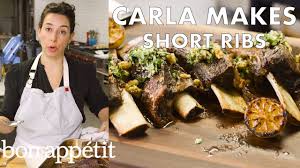 carla makes slow roast short ribs to