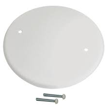 Offered in white or stainless steel finishes, all metal switch plates can be painted to achieve any finish you need. Atron White Flat Blank Cover Up Kit 5 Inch 12 7 Cm The Home Depot Canada