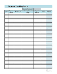 Expense Tracking Spreadsheet Personal Financial Budgeting