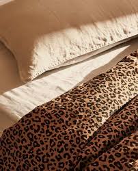 leopard print duvet cover