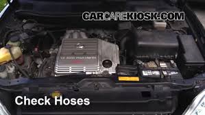 Turn off the air conditioning, blower, radio, etc., and drive directly to the nearest lexus dealer or repair shop. 1999 2003 Lexus Rx300 Hose Check 2003 Lexus Rx300 3 0l V6