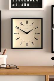 Buy Jones Clocks Black Box Square Wall
