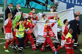 Christian eriksen of denmark goes down injured as teammates call for assistance during the uefa inter milan's eriksen fell to the ground with around two minutes remaining in the first half prompting. Gs Ibsb8zd6x4m