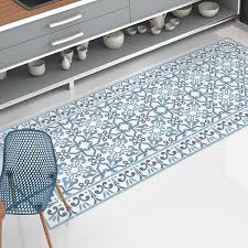 spanish style tile vinyl rug