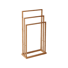 Brass edenscape free standing towel rack (polished chrome). China Bathroom Hotel Wooden Bamboo Ladder Free Standing Towel Rack Photos Pictures Made In China Com