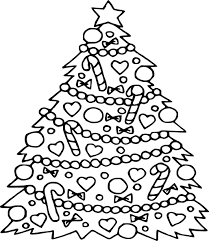 Free Christmas Tree Coloring Pages Printable Coloring Page For Kids