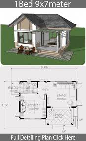 Some of these plans are garage designs with living space above, making them ideal additions to a larger home. Home Design Plan 9x7m With One Bedroom Home Design With Plansearch One Bedroom House One Bedroom House Plans House Design