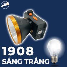Đèn pin đội đầu siêu sáng 100W SHANGYUAN 1908 LED ánh sáng trắng, đèn đeo đầu  siêu sáng chiếu xa