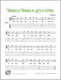 Twinkle Twinkle Little Star Free Beginner Guitar Sheet