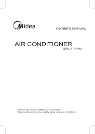 Still need help after reading the user manual? Midea Air Conditioner Owner S Manual Pdf Download Manualslib