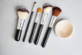 makeup brushes for older women look