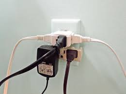 Resultado de imagen de dont plug in too many electrical things into one outlet