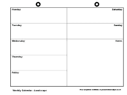 Calendar Templates For Word Printable Weekly Planner Calendars