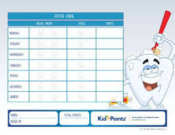 Brushing And Flossing Teeth Charts For Kids Kid Pointz