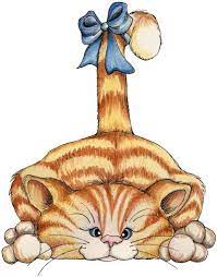 Laurie Furnell Gatos Cats Illustration Cat Clipart gambar png