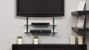 Tv Swivel Wall Mount With Shelf For