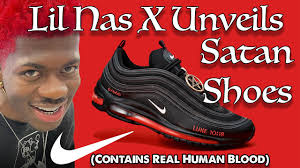 Rapper Lil Nas X Unveils Nike 'Satan Shoes' Containing Human Blood, Limited  to 666 Pairs... - YouTube