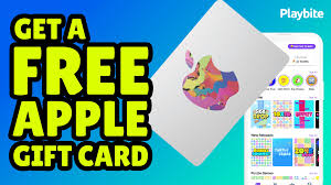 get a free apple gift card playbite