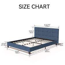 Queen Size Metal Frame Platform Bed
