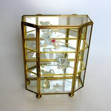 Glass Curio Display Case Cabinet