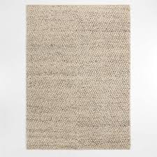 hand tufted cream white area rug 8 x10