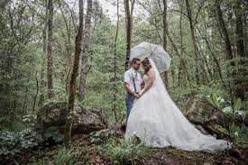 fairytale wedding in the forest near