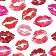 lip kiss fabric wallpaper and home