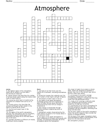 atmosphere crossword wordmint