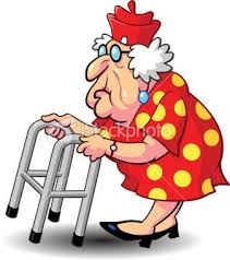 337x380 Old People And Their Walkers | Old lady cartoon, Cartoon clip art,  Cartoon character design