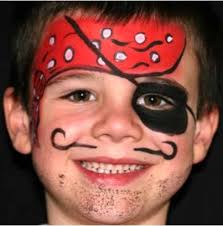 pirate face painting for children