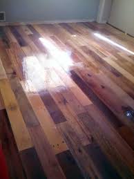 wooden flooring made from old shipping