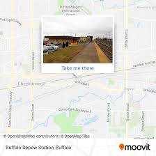 how to get to buffalo depew station by bus