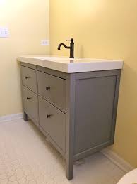 Bathroom vanity double vanity48bath vanities bathroom vanity there are our ikea cd towers turned out how to paint spray paint your vanity light fixture awesome 48 bathroom vanity sale, house part awesome river home and more. One Room Challenge Week 3 Bathroom Vanity Install R R At Home