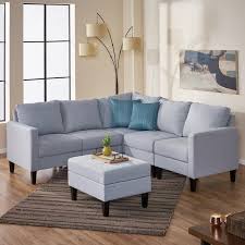 Polyester L Shaped Sectional Sofa