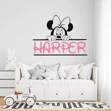Personalized Name Wall Decal Minnie