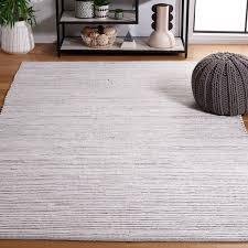 solid color striped area rug